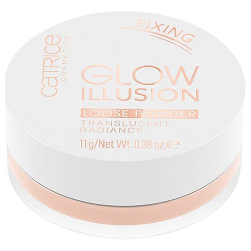 פודרה מקבעת גליטרית שקופה קטריס - GLOW ILLUSION - LOOSE POWDER TRANSCULENT RADIANCE
