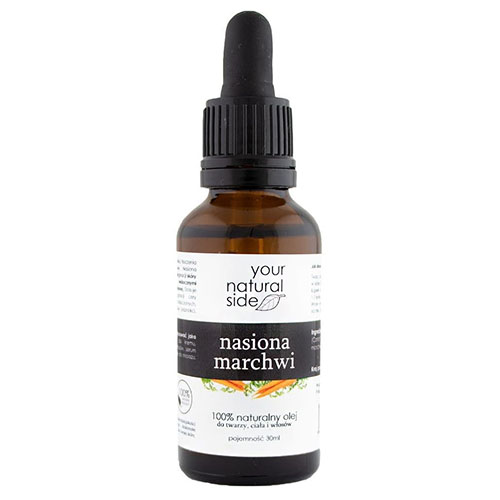 Your Natural Side שמן זרעי גזר 100% טבעי - 30 ml