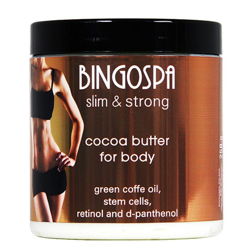 חמאת קקאו לגוף - BINGOSPA - Slim&Strong Cocoa Butter for Body 250g