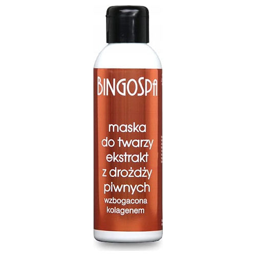 מסיכת פנים משמרי בירה וקולגן - BINGOSPA - Face mask with beer yeast extract and collagen 150g