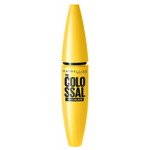 מסקרה מייבלין - The COLOSSAL 100% BLACK - Volume mascara - 02 EXTRA BLACK