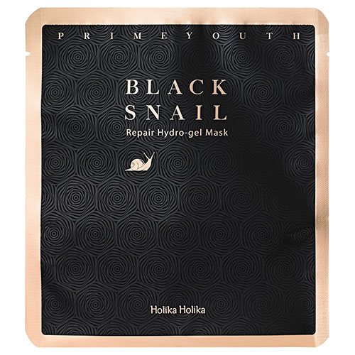 מסיכת פנים שחורה על בסיס ריר חלזונות - Holika Holika Black Snail Repair Hydro-Gel Mask