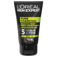 ג'ל לניקוי פנים לגבר לוריאל - MEN EXPERT PURE CHARCOAL