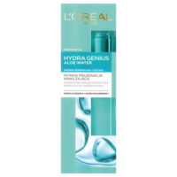 ג'ל לחות לפנים לעור רגיל ולעור יבש לוריאל - HYDRA GENIUS ALOE WATER 70 ml