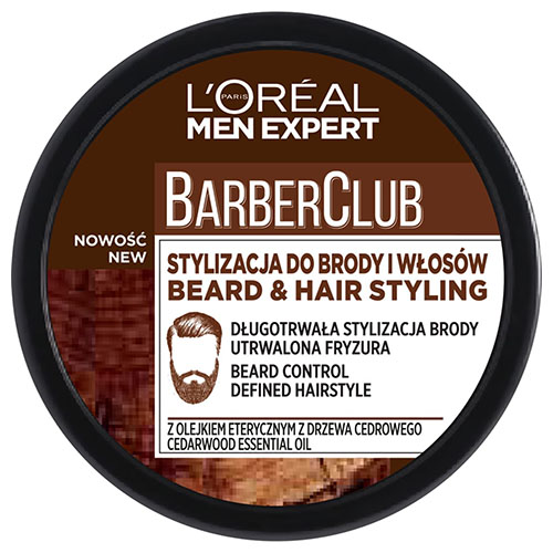 קרם לעיצוב הזקן, השפם והשיער לגבר לוריאל - Men Expert Barber Club
