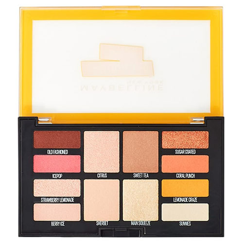 פלטת צלליות לעיניים 12 גוונים של מייבלין - LEMONADE CRAZE Eyeshadow Palette – תמונה 2