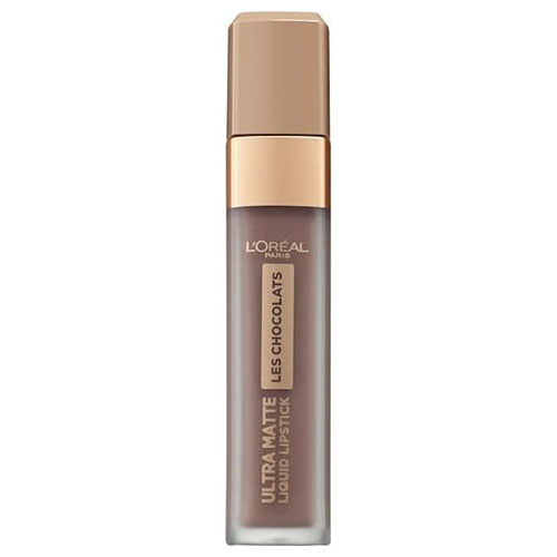 שפתון בגימור מט בניחוח שוקולד לוריאל - LES CHOCOLATS ULTRA MATTE LIQUID LIPSTICK