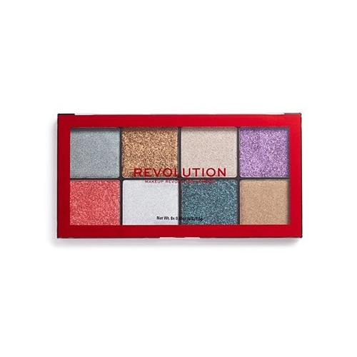 פלטת 8 גליטרים - MAKEUP REVOLUTION POSESSED GLITTER PALETTE