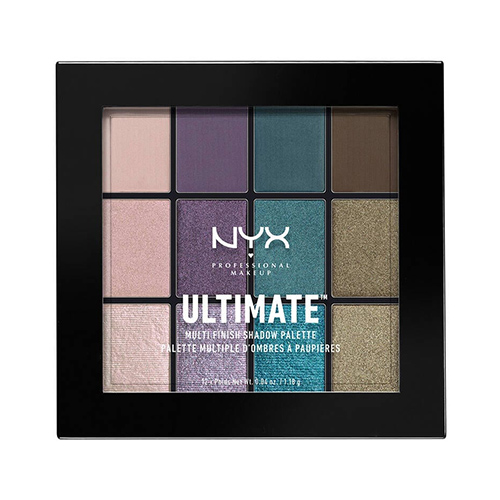 NYX Professional Makeup ULTIMATE MULTI FINISH SHADOW PALETTE 07 SMOKE SCREEN - פלטת צלליות 4 גוונים ב3 גימורים שונים