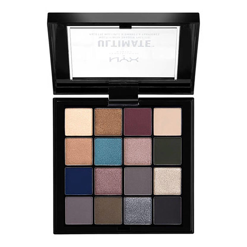 NYX Professional Makeup ULTIMATE SHADOW PALETTE 10 ASH - פלטת צלליות 16 גוונים – תמונה 2