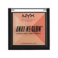 NYX Professional Makeup  היילייטר אבקה 4 גוונים - AWAY WE GLOW - ILLUMINATING POWDER