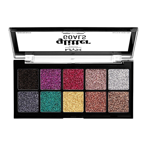 NYX Professional Makeup GLITTER GOALS CREAM PRO PALETTE - פלטת צלליות קרם רקמה – תמונה 2