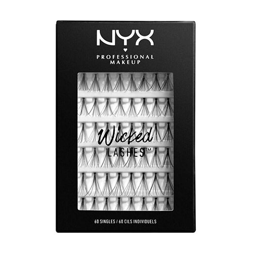 NYX Professional Makeup WICKED LASHES 01 SINGLES - סט ריסים מלאכותים - סינגלס
