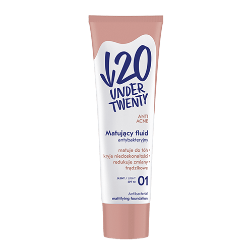 UNDER TWENTY מייקאפ אנטיבקטריאלי בגימור מט- ANTI ACNE - Antibacterial Mattifying Foundation