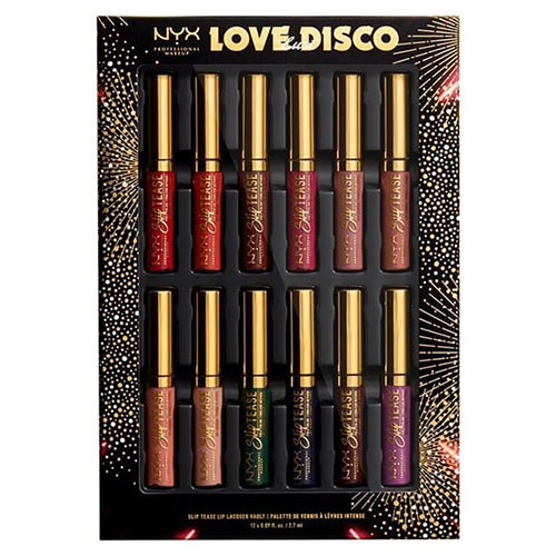 סט 12 שפתונים של LOVE LUST DISCO - FULL LIP LACQUER VAULT - NYX