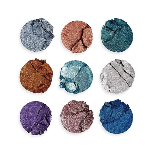 פלטת צלליות 9 גוונים של רבולושיין PRESSED GLITTER PALETTE - ILLUSION – תמונה 4