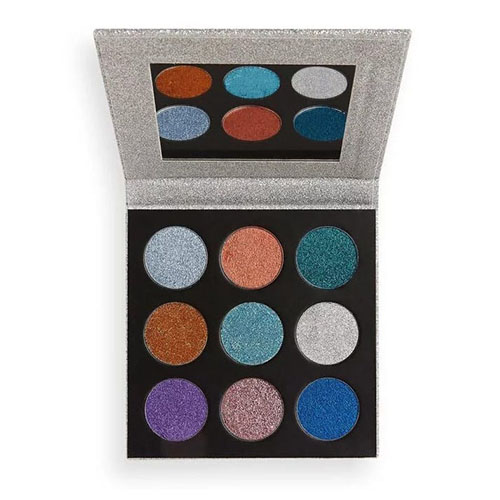 פלטת צלליות 9 גוונים של רבולושיין PRESSED GLITTER PALETTE - ILLUSION – תמונה 2
