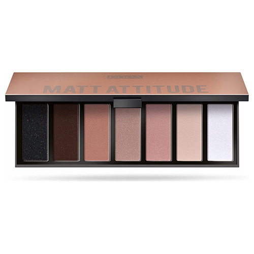 PUPA פלטת צלליות 7 גוונים - MAKEUP STORIES PALETTE 003 MATT ATTITUDE