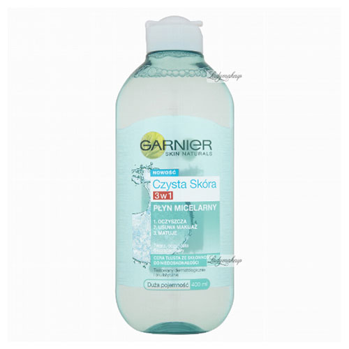 נוזל מיסילרי לניקוי הפנים של גרנייה - GARNIER Pure Skin 3in1 Micellar Liquid Cleanser