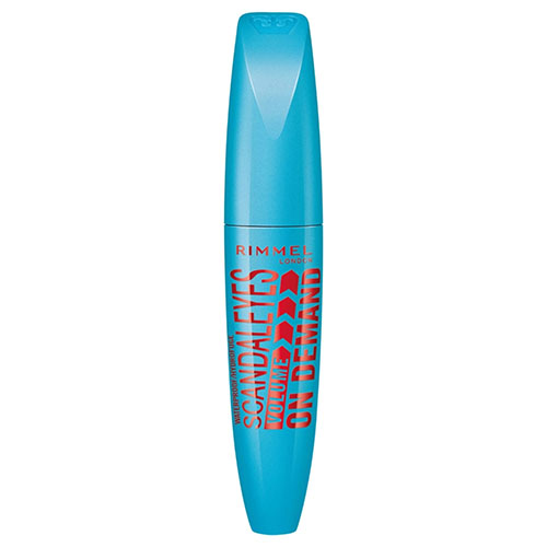 מסקרה מעבה עמידה במים RIMMEL SCANDAL EYES VOLUME ON DEMAND WATERPROOF