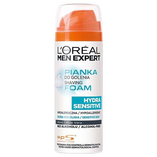 קצף גילוח לגברים בעלי עור רגיש L'Oréal MEN EXPERT HYDRA SENSITIVE SHAVING FOAM