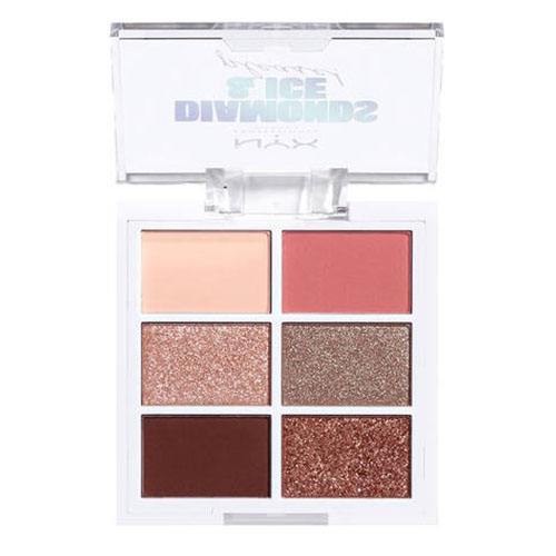 פלטת צלליות NYX DIAMONDS & ICE PLEASE! Palette of 6 eyeshadows 02W DIAMOND DELIRIOUS – תמונה 3