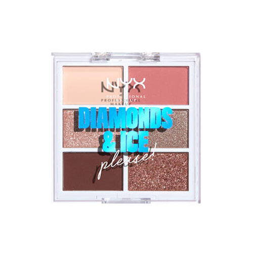 פלטת צלליות NYX DIAMONDS & ICE PLEASE! Palette of 6 eyeshadows 02W DIAMOND DELIRIOUS – תמונה 2