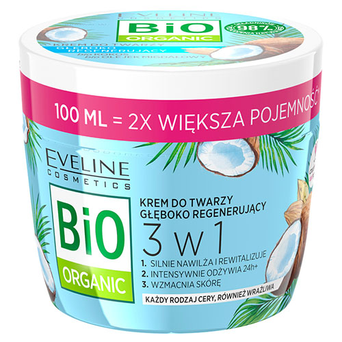 קרם פנים לחידוש העור Eveline Cosmetics BIO ORGANIC Deeply regenerating face cream