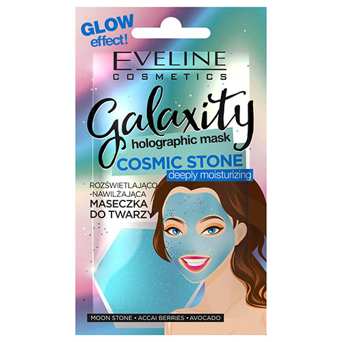 מסיכת לחות Eveline Cosmetics Galaxity Holographic Mask Cosmic Stone