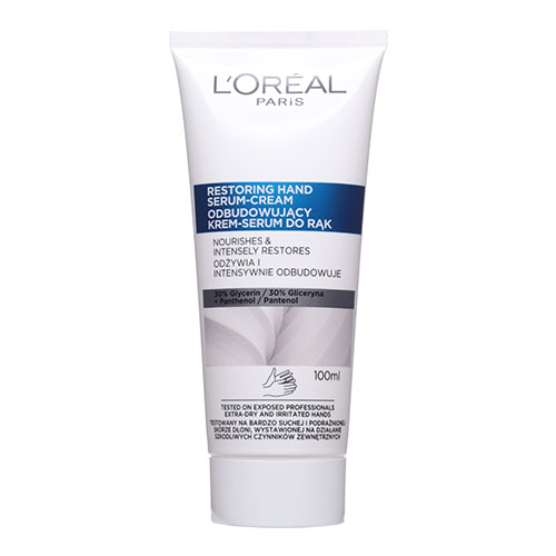 קרם סרום ידיים L'Oréal RESTORING HAND SERUM CREAM Rebuilding hand cream 100ml