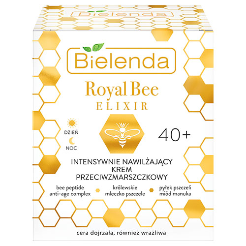 קרם יום ולילה לגילאי 40+ Bielenda Royal Bee Elixir Intensively moisturizing anti wrinkle cream – תמונה 2
