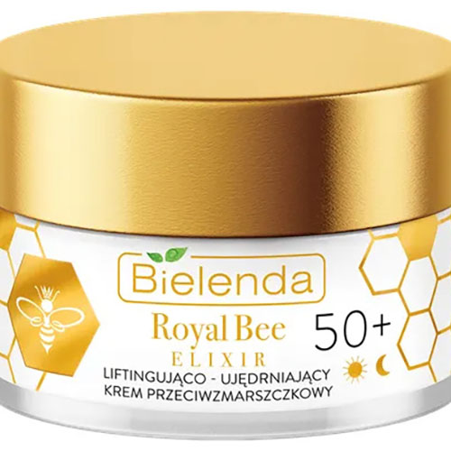 קרם יום ולילה לגילאי 50+ Bielenda Royal Bee Elixir Lifting and firming anti-wrinkle cream