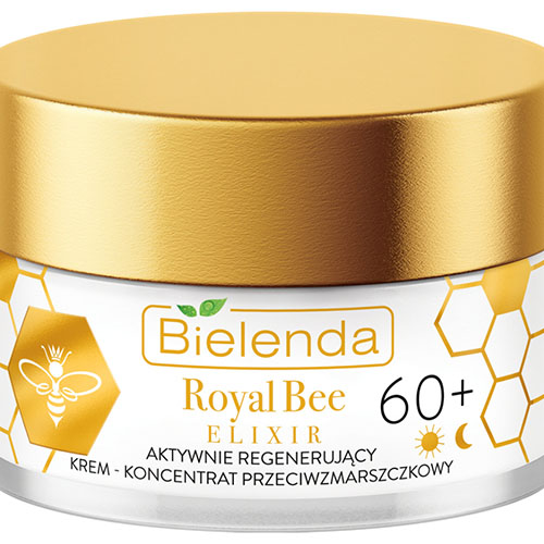 קרם יום ולילה לגילאי 60+ Bielenda Royal Bee Elixir Actively regenerating anti-wrinkle cream concentrate