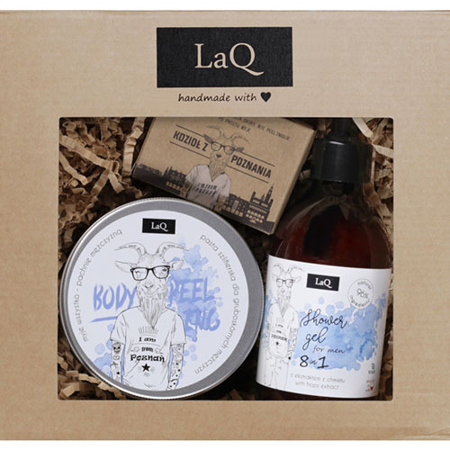 מארז טיפוח מתנה לגבר המורכב מ- 3 מוצרים LaQ Gift Set for Men