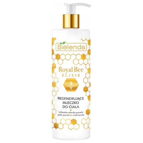 קרם גוף לחידוש העור 400 מ״ל Bielenda Royal Bee Elixir Regenerating body milk