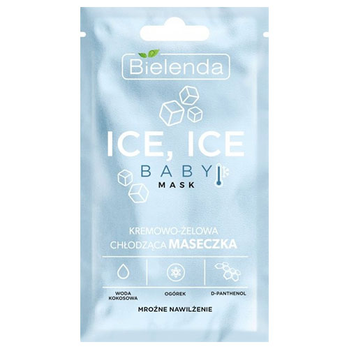 מסיכת פנים מפנקת Bielenda ICE, ICE BABY Mask Creamy gel cooling face mask