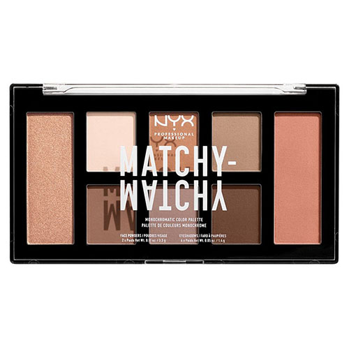 פלטת איפור פנים NYX MATCHY MATCHY MONOCHROMATIC COLOR PALETTE 01 Taupe