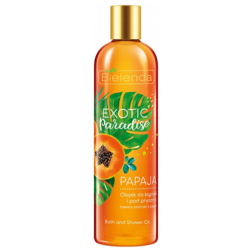 שמן אמבט ורחצה פפאיה Bielenda Exotic Paradise Bath and Shower Oil Papaya