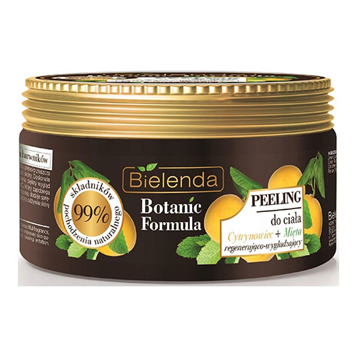 פילינג גוף עץ לימון ומנטה Bielenda Botanic Formula Body Scrub