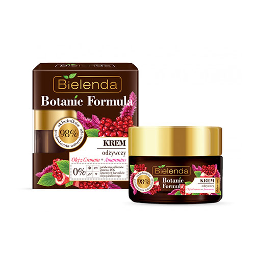 קרם הזנה המכיל שמן רימונים ואמרנט Bielenda Botanic Formula Nourishing Cream
