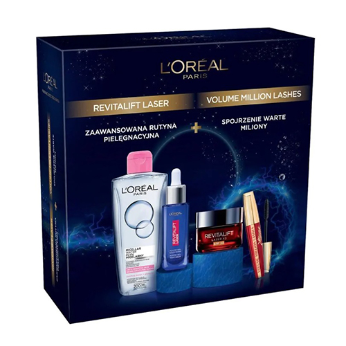 מארז חגיגי של של 4 מוצרי איפור וטיפוח L'Oréal REVITALIFT