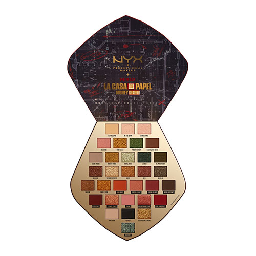 פלטת 32 צלליות מליין מוצרי בית הנייר NYX La Casa De Papel Color Palette – תמונה 2